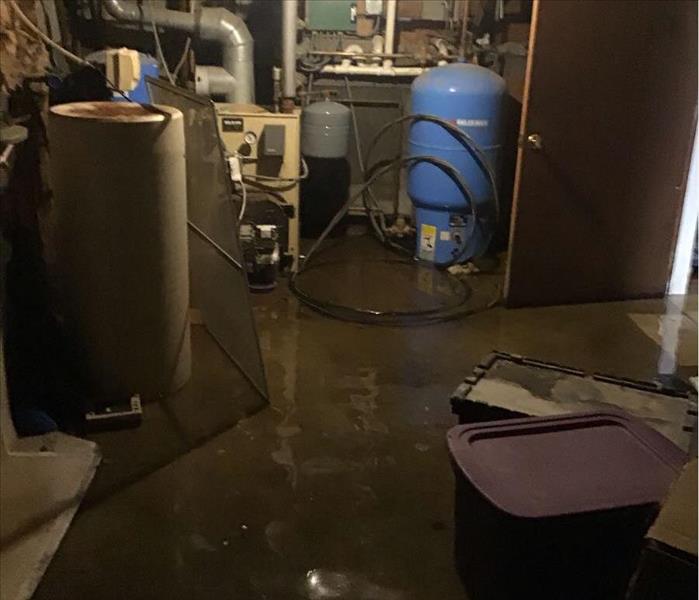 flooded basement, appliances burners